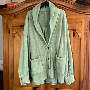 Free People Sage Oversized cotton jacket Xl